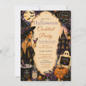 ハロウィン・カクテルパーティーナイト 招待状 (正面)