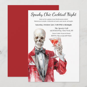ハロウィン・カクテルパーティー スタイリッシュに怖い夜 招待状
