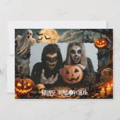 🎃 ハロウィン カスタムフォトカード 招待状 (正面)