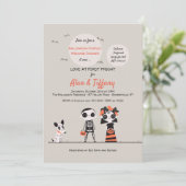 ハロウィン カップル シャワー 招待状 (スタンド正面)