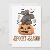 ハロウィン カピバラ 招待状 (正面)