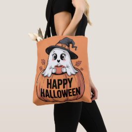 ハロウィン カフェイン ゴースト トートバッグ