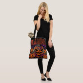 ハロウィン, カボチャの集会が開花, ゴシック トートバッグ (モデル)