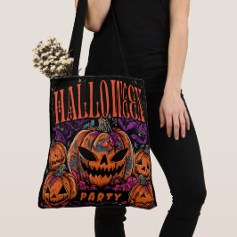 ハロウィン, カボチャの集会が開花, ゴシック トートバッグ