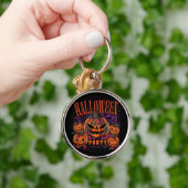 ハロウィン, カボチャの魔女団の花, ゴシック キーホルダー (手)