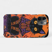 ハロウィン,カボチャ畑の徘徊者,黒猫 Case-Mate iPhoneケース (裏面(横))
