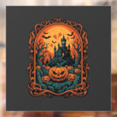 ハロウィン カボチャ お化け屋敷 満月 コウモリ ウィンドウサイン (シート2)