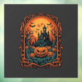 ハロウィン カボチャ お化け屋敷 満月 コウモリ ウィンドウサイン (シート3)