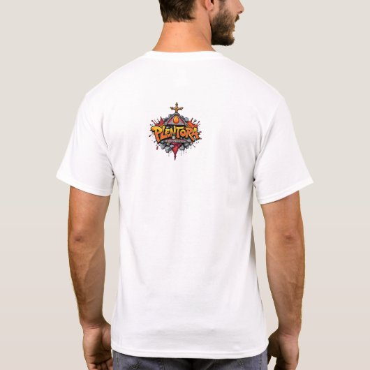 ハロウィン カボチャ グラフィティ アート クール Tシャツ (裏面)