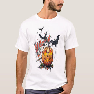 ハロウィン カボチャ グラフィティ アート Tシャツ