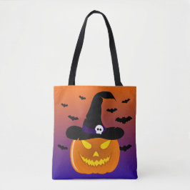 ハロウィン カボチャ ジャックオーランタン 魔女の帽子 トートバッグ
