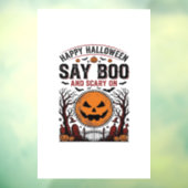 ハロウィン カボチャ ブー怖い ヴィンテージ_1 ウィンドウサイン (シート3)
