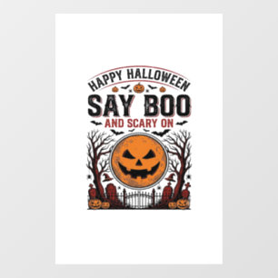 ハロウィン カボチャ ブー怖い ヴィンテージ_1 ウィンドウサイン