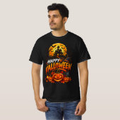ハロウィン カボチャ 月の魔法 Tシャツ (正面フル)