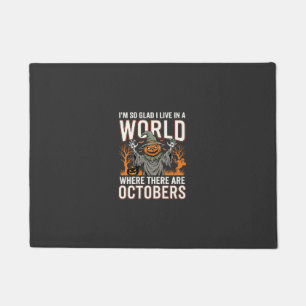 ハロウィン カボチャ 案山子 10月 世界 ヴィンテージ ドアマット