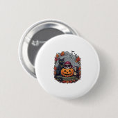 ハロウィン カボチャ 猫 ドクロ 死神 秋 紅葉 缶バッジ (正面&裏面)