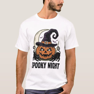 ハロウィン カボチャ 猫 魔女 帽子 ヴィンテージ Tシャツ_1 Tシャツ