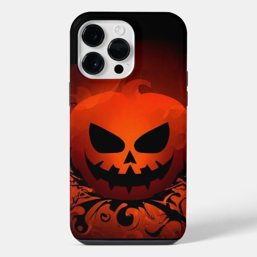 ハロウィン/カボチャ/秋/紅葉 iPhoneケース (裏面)