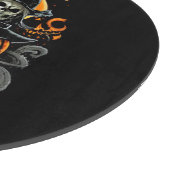 ハロウィン/カボチャ/秋/落ち葉 カッティングボード (角)