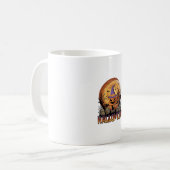 ハロウィン カボチャ 魔女の帽子 黒猫 満月_1 コーヒーマグカップ (正面左)