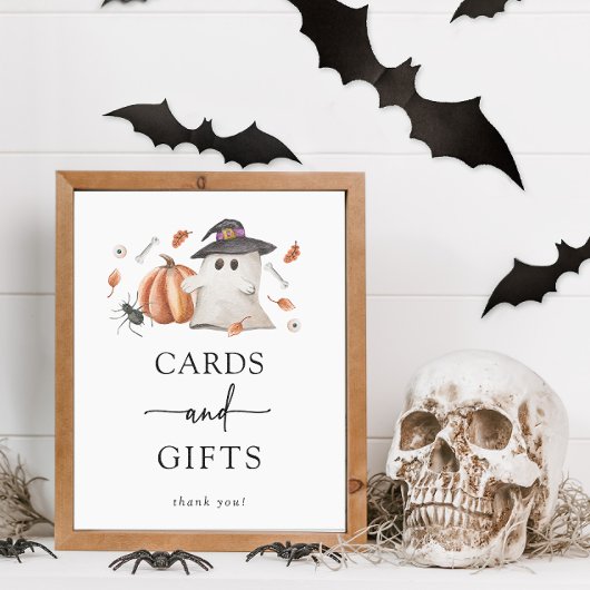 ハロウィン カードとギフト ベビーシャワー サイン