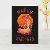 ハロウィン カード (黄色い花)