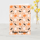 ハロウィン カード (黄色い花)