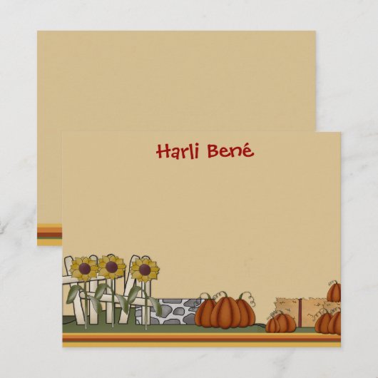 ハロウィン カード (正面/裏面)