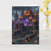 ハロウィン カード (黄色い花)