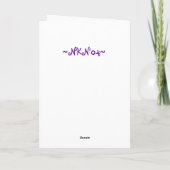 ハロウィン カード (裏面)