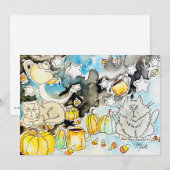 ハロウィン カード (正面/裏面)