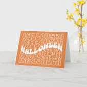 ハロウィン カード (黄色い花)