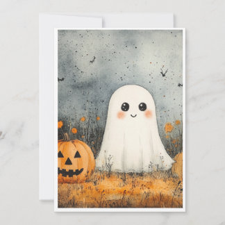 ハロウィン カード おばけ