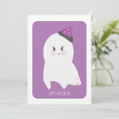 ハロウィン カード かわいい おばけ (スタンド正面)