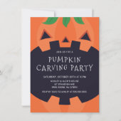 ハロウィン カービング & セレブレーション 招待状 (正面)
