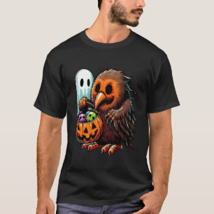 ハロウィン キウイ 鳥 おばけ スイーツ お菓子入れ 4 Tシャツ