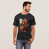 ハロウィン キウイ 鳥 おばけ スイーツ お菓子入れ 4 Tシャツ (正面フル)