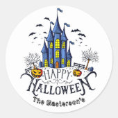 ハロウィン キッズパーティー ハロウィン ラウンドシール (正面)