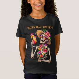 ハロウィン キッズパーティ コスチュームとカクテル Tシャツ