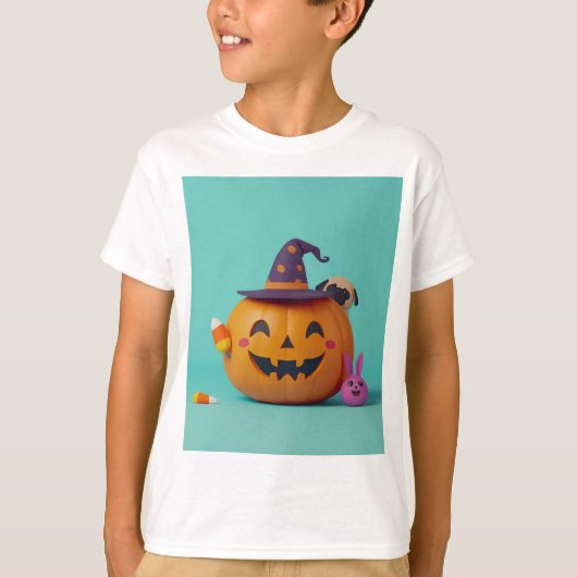 ハロウィン キッズTシャツ Tシャツ (正面)