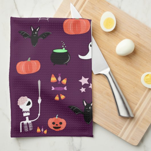 ハロウィン キッチンタオル (四つ折り)