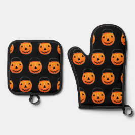 ハロウィン キッチン デコレーション 鍋つかみ&鍋敷きセット