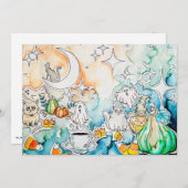 ハロウィン キティ アート シーズンカード (正面/裏面)