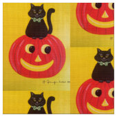 ハロウィン キティ キティ ファブリック (クローズアップ)