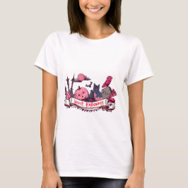 ハロウィン キャスル パンプキン 黒 バナー Tシャツ