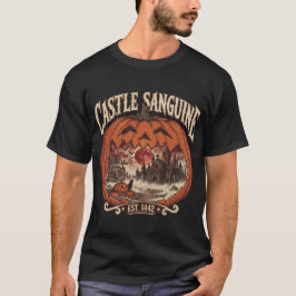 ハロウィン キャッスル サンギュイン ゴシック ヴァンパイア キャッスル T- Tシャツ