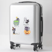 ハロウィン・キャッツカスタムはビニールのシールを切った シール (スーツケース)
