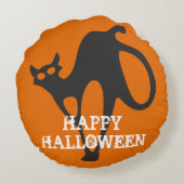 ハロウィン・キャッツ ラウンドクッション (裏面)