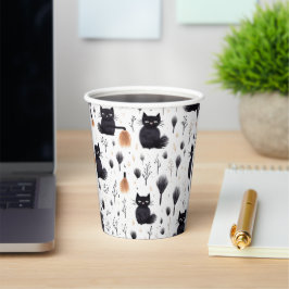 ハロウィン・キャッツ 紙コップ