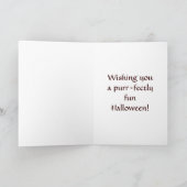 ハロウィン・キャット・カード カード (内部)